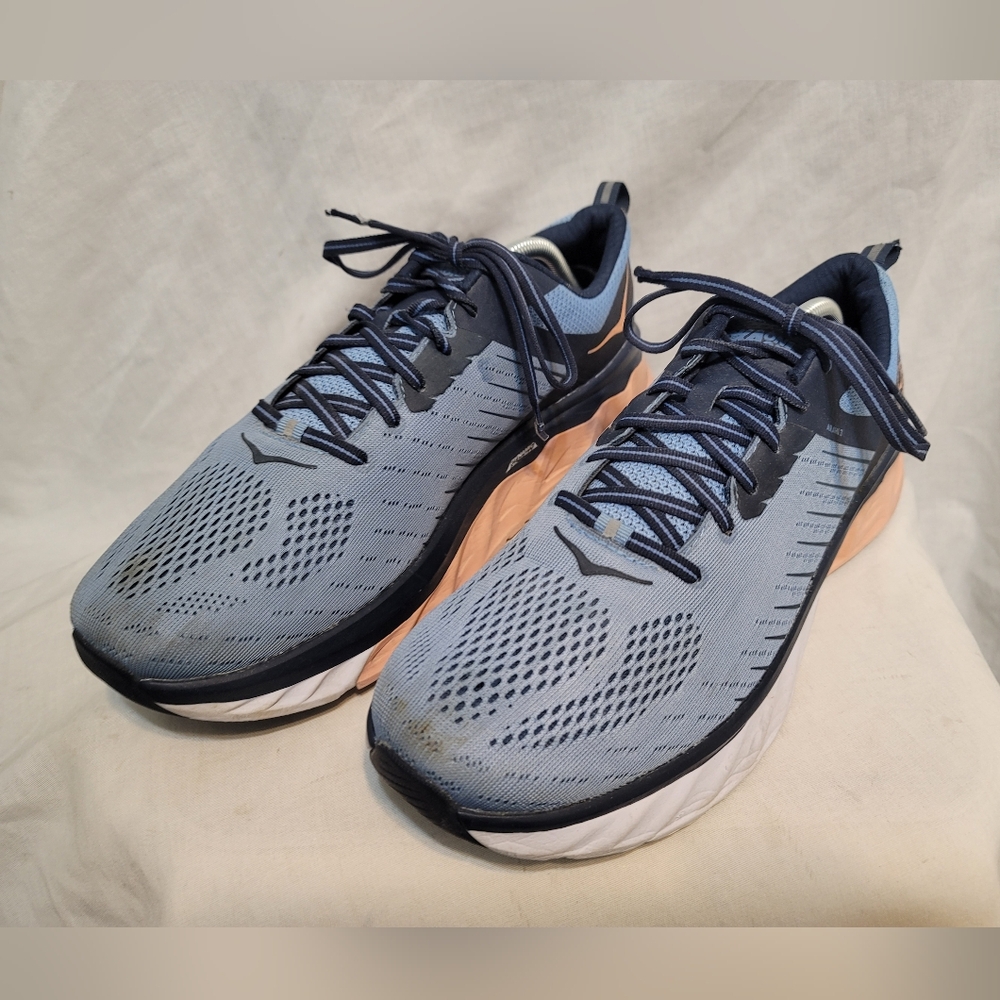 Hoka One One Arahi 3 Womens Sz 12 B Blue Outdoor Athletic Running Sneakers - Picture 2 of 11
